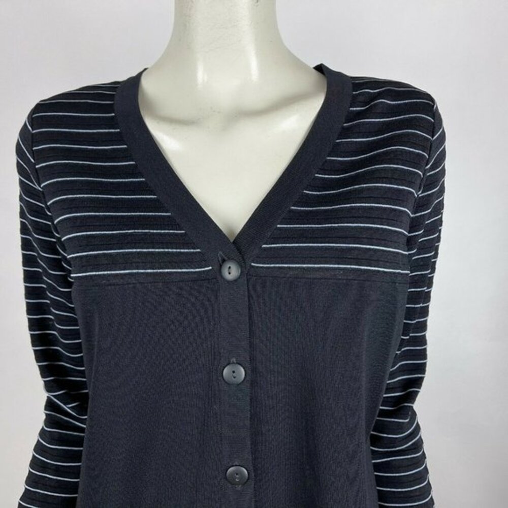 Exclusively Misook Button-Up Cardigan Jacket - Picture 5 of 11